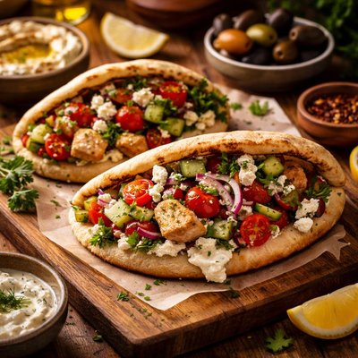 Image of Mediterranean Pita Sandwich