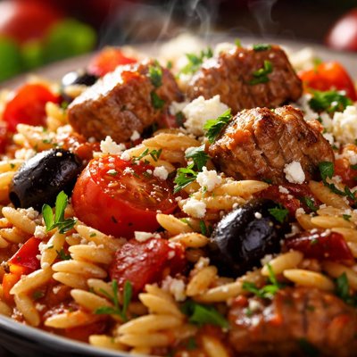 Image of Mediterranean Pork and Orzo