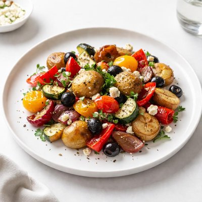Image of Mediterranean Roasted Potatoes and Vegetables
