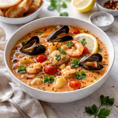 Image of Mediterranean Seafood Chowder