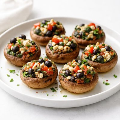 Image of Mediterranean Stuffed Mushrooms