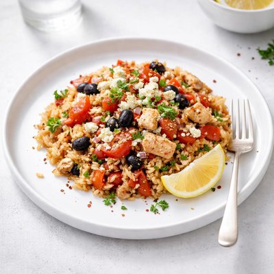 Image of Mediterranean Style Dice Rice Bake