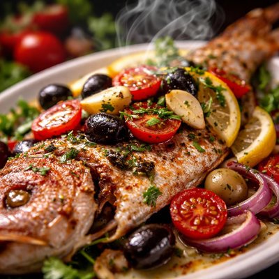 Image of Mediterranean Style Red Snapper