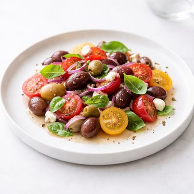 Image of Mediterranean Tomato and Olive Salad