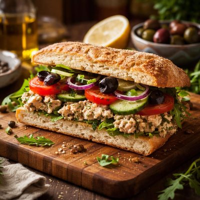 Image of Mediterranean Tuna Sandwich