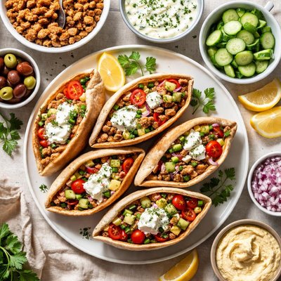 Image of Mediterranean Turkey Pockets Recipe