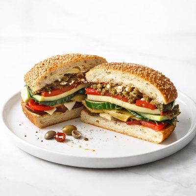 Image of Mediterranean Veggie Muffuletta