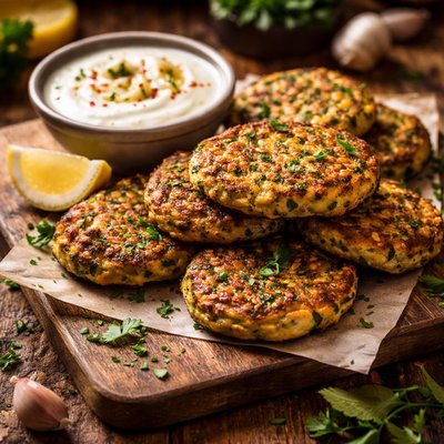 Image of Mediterranean Zucchini Fritters with Sensational Yogurt Sauce