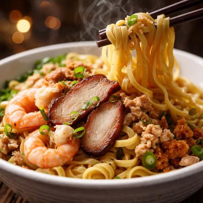 Image of Mee Pok Noodle Singapore Style Noodles