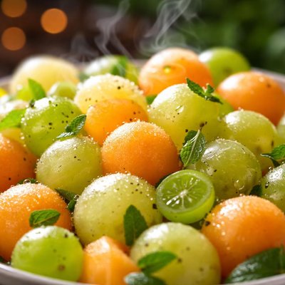 Image of Melon and Green Grape Salad