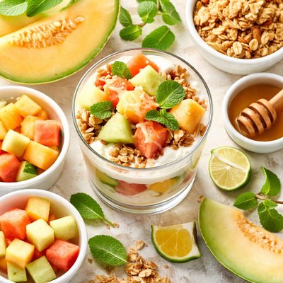 Image of Melon Crunch Parfait