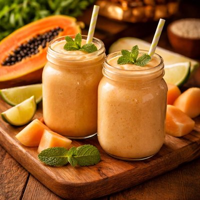 Image of Melon Papaya Batido