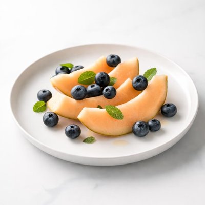 Image of Melon with Blueberries