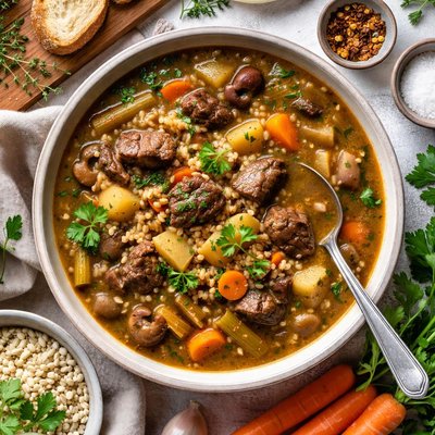 Image of Melt in Your Mouth Beef and Barley Soup
