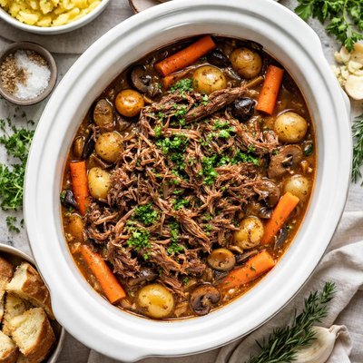 Image of Melt in Your Mouth Deer Roast Supreme Crock Pot