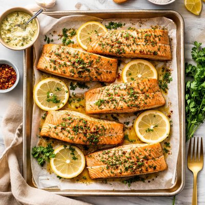 Image of Melt in Your Mouth Salmon Fillets Convection Oven Method