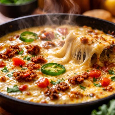 Image of Melted Cheese Dip Salsa De Queso Fundido
