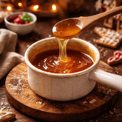 Image of Melted Sugar Glue for Candy Houses