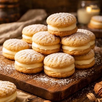 Image of Melting Moments Cookies Biscuits