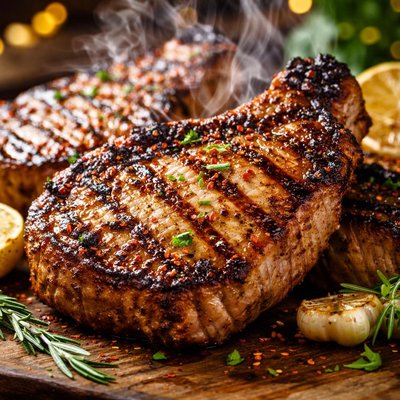 Image of Mesquite Grilled Pork Chops