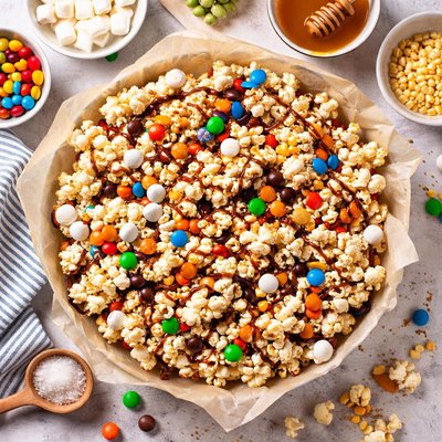 Image of Messy Microwave Kettle Corn