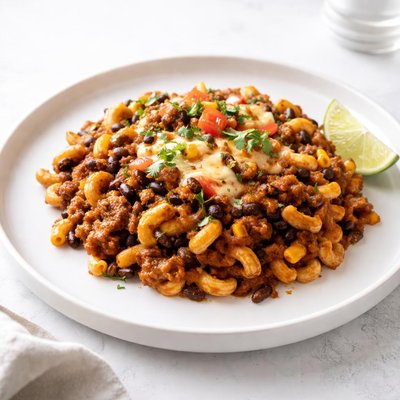 Image of Mexi Ground Beef Chili Macaroni Casserole