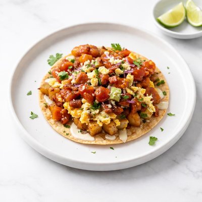 Image of Mexi Potato Breakfast Tostada with Bacon