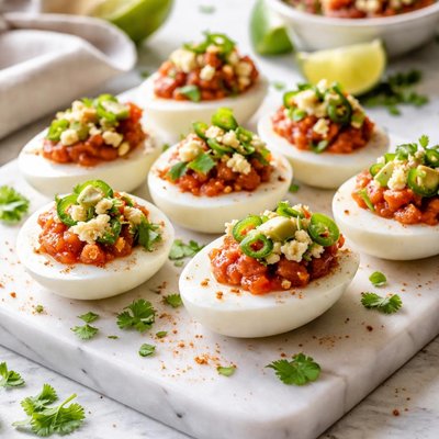 Image of Mexi Salsa Deviled Eggs