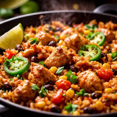 Image of Mexican Chicken and Rice Skillet