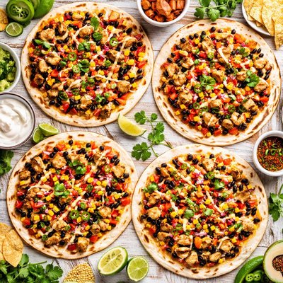 Image of Mexican Chicken Pizzas