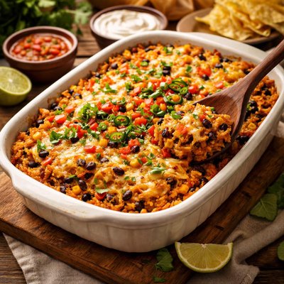 Image of Mexican Chicken Rice Bake