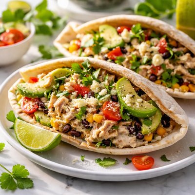 Image of Mexican Chicken Salad Sandwich Pita
