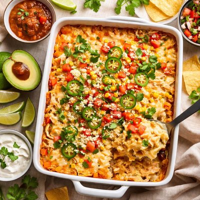Image of Mexican Chicken Sour Cream Lasagna