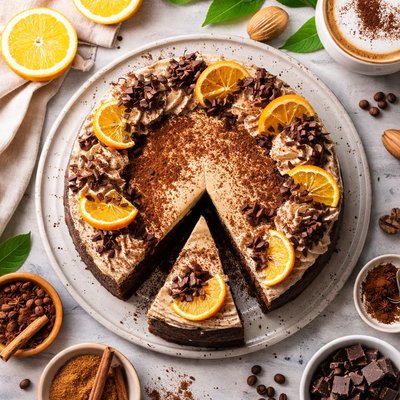 Image of Mexican Chocolate Orange Cappuccino Cake