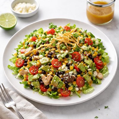 Image of Mexican Chopped Salad with Honey Lime Dressing