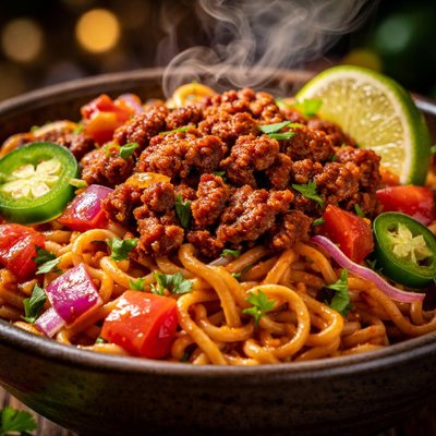 Image of Mexican Chorizo Noodle Bowl