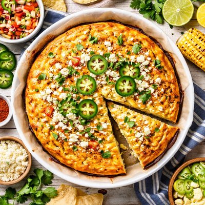 Image of Mexican Corn Pie Pastel De Elote