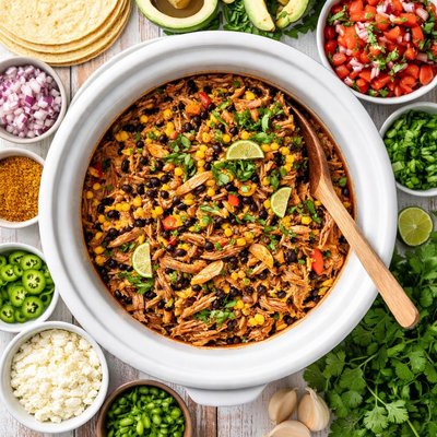 Image of Mexican Crock Pot Pork Tortilla Filling