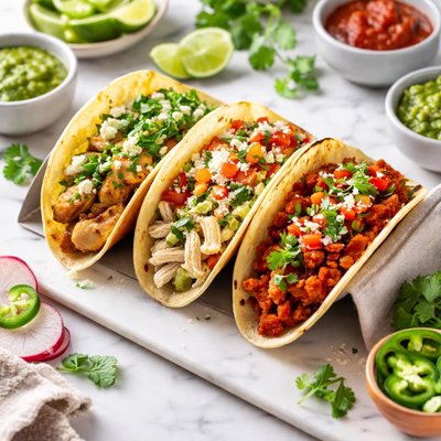 Image of Mexican Flag Tacos