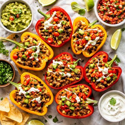 Image of Mexican Inspired Sfuffed Peppers