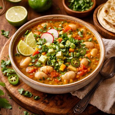 Image of Mexican Lime Bean Soup