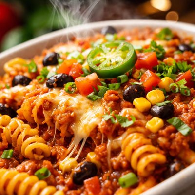 Image of Mexican Noodle Bake Meatless