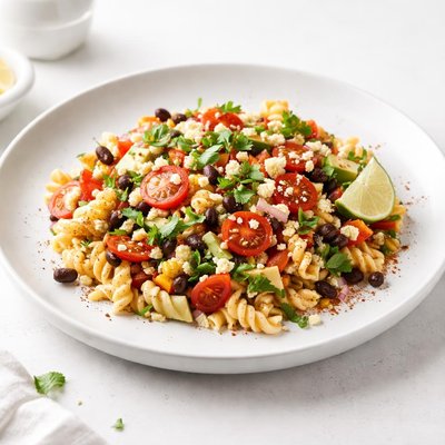 Image of Mexican Pasta Salad with Salsa