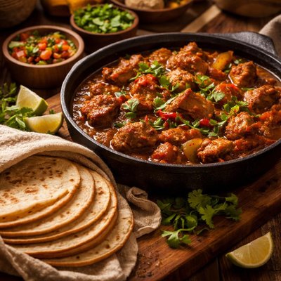 Image of Mexican Pork Stew Tortillas