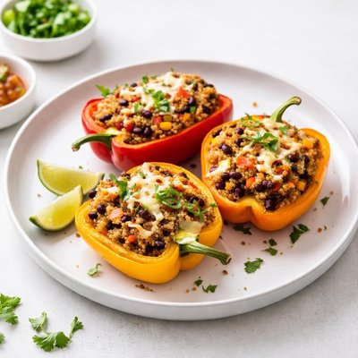 Image of Mexican Quinoa Stuffed Bell Peppers
