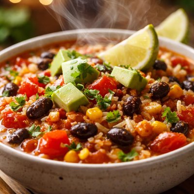 Image of Mexican Rice and Bean Soup