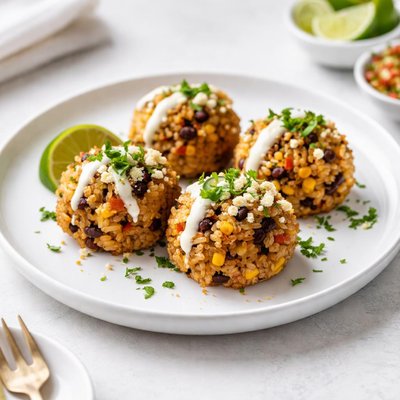 Image of Mexican Rice Balls Leftover Rice