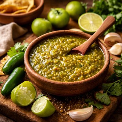 Image of Mexican Salsa Verde Green Hot Sauce