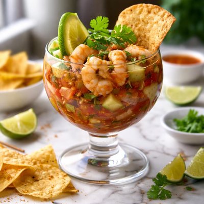 Image of Mexican San Juan De Ulua Shrimp or Oyster Cocktail