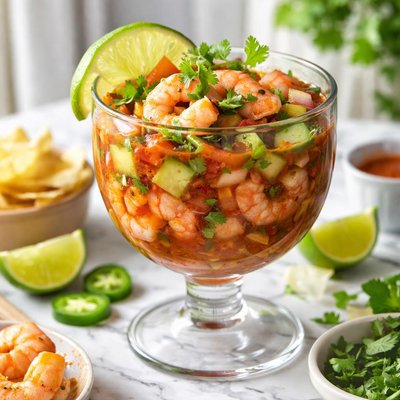 Image of Mexican Shrimp Cocktail a Nice Twist